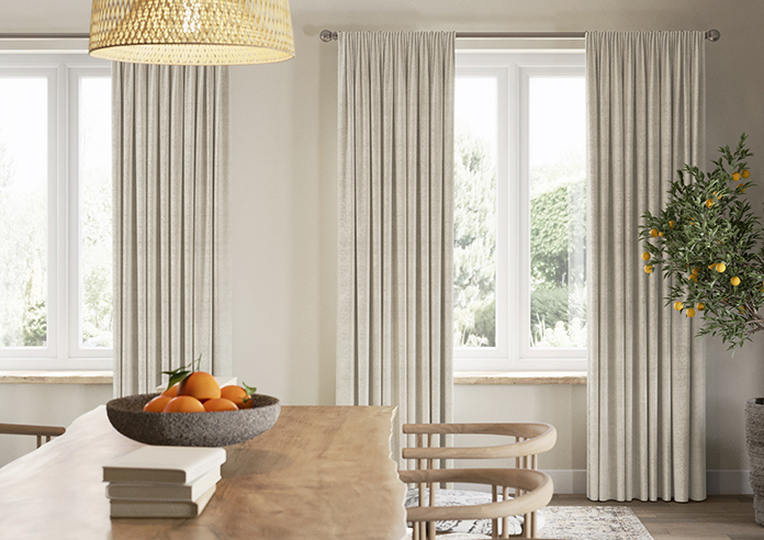 William Morris At Home Lodden Embroidery, Chalk - Made to Measure Curtains - Image 3